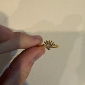 PANDORA Gold Sunburst Ring